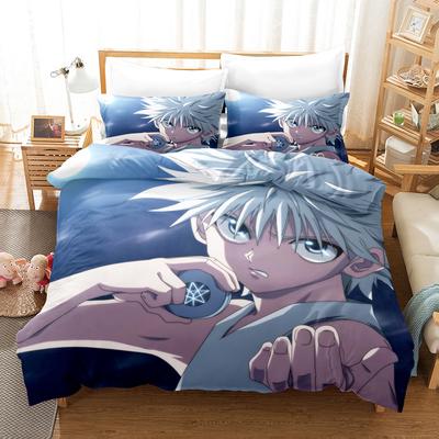 Japanese Anime Duvet Cover Gon Freecss Killua Zoldyck Bedding Set Cartoon Duvet Cover for Adults Bedroom Decor