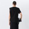 JNBY 2025 Spring Relaxed Short-Sleeve Round Neck Blouse