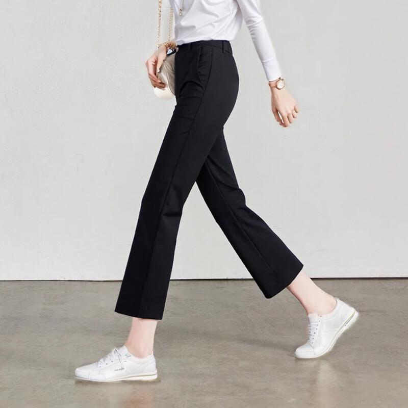 

Demana Women s Tummy Control Cropped Flare Slimming Pants S