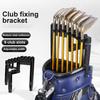 Golfklubbhållarklämma med 9 fack Justerbar bredd Universal Enkel installation Golfväska Stacker Organizer Golfklubba displayställ