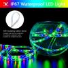 Solar LED-Streifenlichter.  5M 10M . Mit Fernbedienung, 8 Beleuchtungsmodi, Automatische Ein-/Ausschaltung, IP67 Wasserdicht, DIY Für Zaun, Dach, Treppenhaus