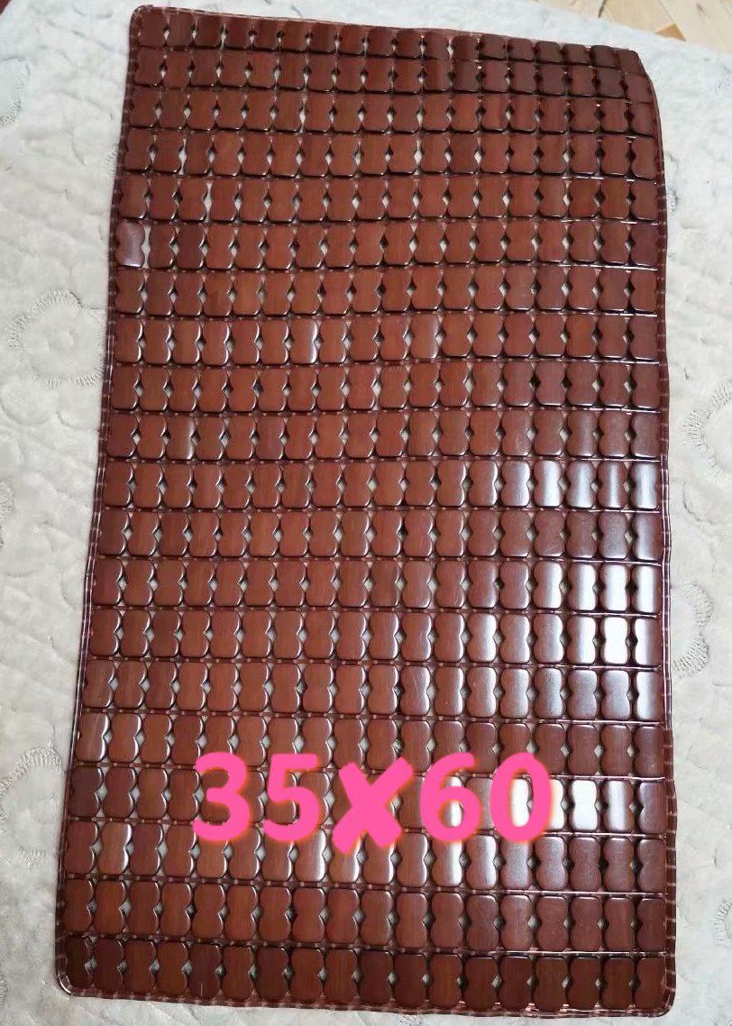 Double Mahjong Bamboo Cooling Mat and Pillow Set - Summer Comfort for Two