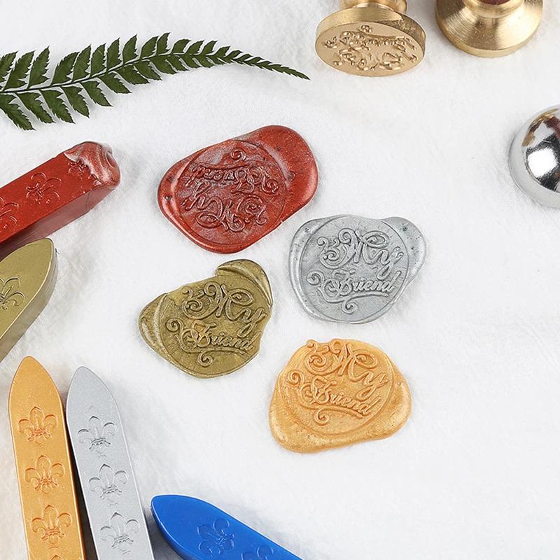 Vintage Manuscript Sealing Wax Stick Dedicated Seal Wax Stripe Wedding Invitation Beeswax Sealing Wax For Postage Letter