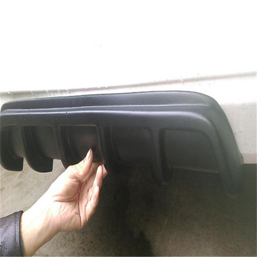 Diffuseur aileron de requin noir mat 25" – Lèvre universelle pour pare-chocs arrière – ABS