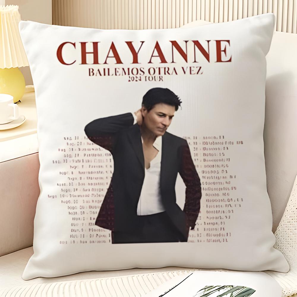 Latin Pop Music C-Chayanne 1 Pillow Case Natural Linen Organic Fabric Double-Sided Printing Sofa Home Decor Gift Pillow Case