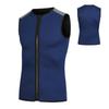 Colete Térmico de Neoprene 3mm, Top de Roupa de Mergulho sem Mangas com Zíper Unissex para Natação Snorkeling Surfe Mergulho Azul Marinho M