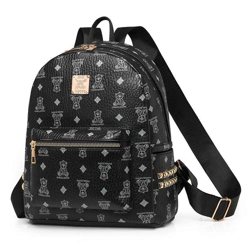 Autumn 2025 Women's Niche Leather Double Shoulder Backpack - High-End, Large Capacity for College Students