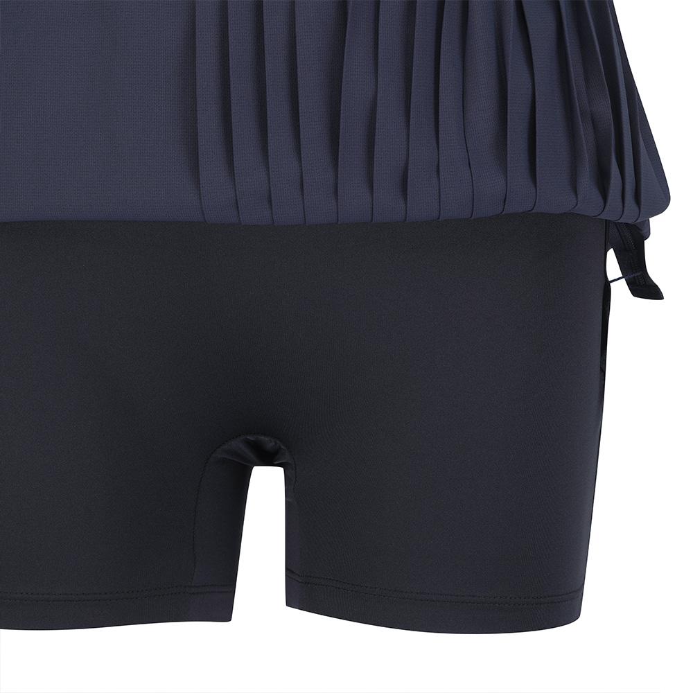 MALBON GOLF Pleated Layered Performance Skirt Navy (Woman)