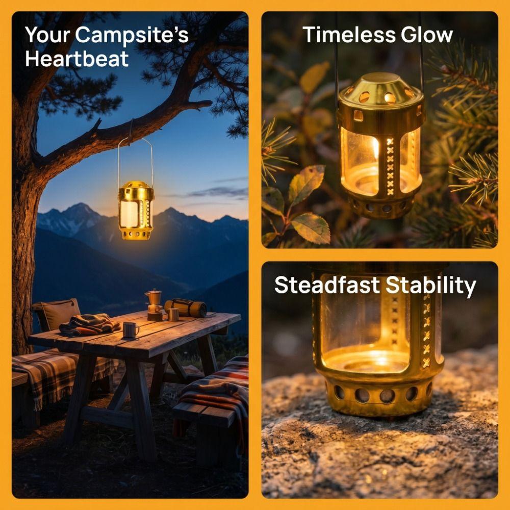 Aluminum Alloy Tealight Candle Lantern Lightweight Camping Lantern  Camping Outdoor