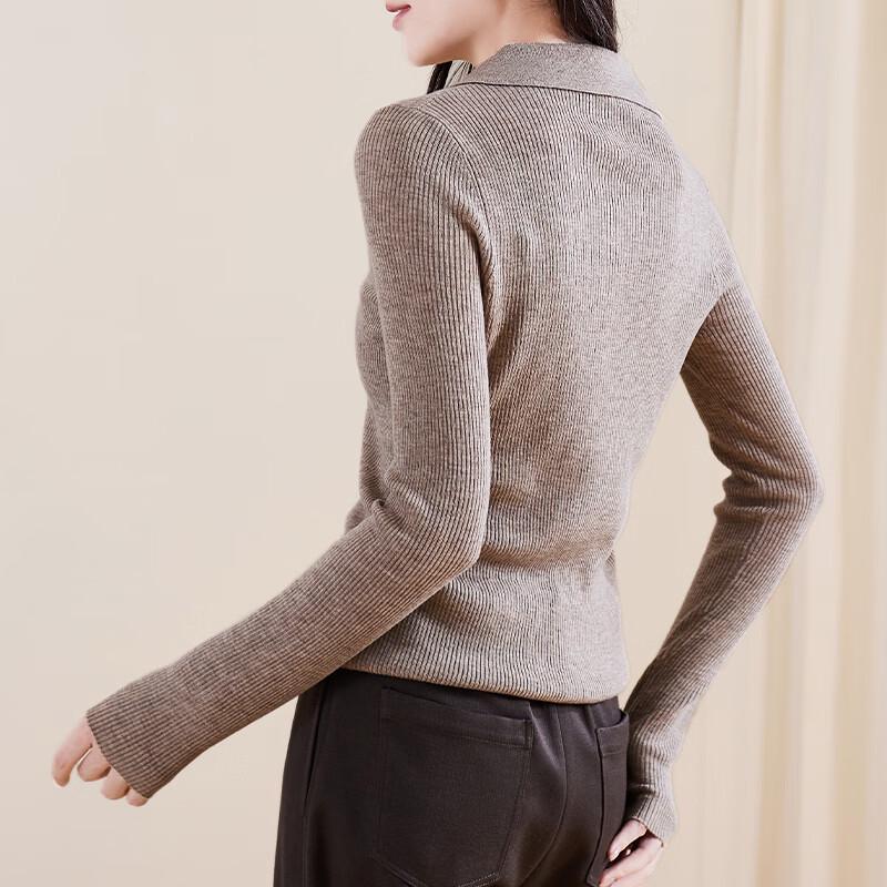 SOFSIL Women's Lapel Knit Top