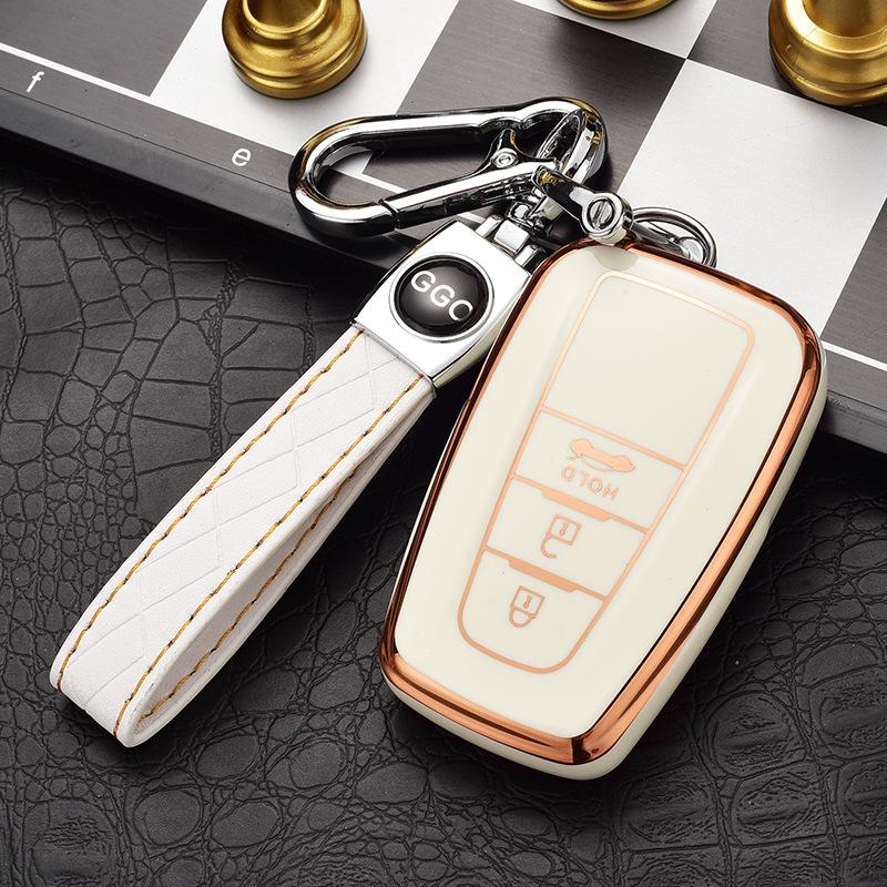 Toyota Key Case Cover for Highlander, Corolla, Crown, Prado, and Levin Models