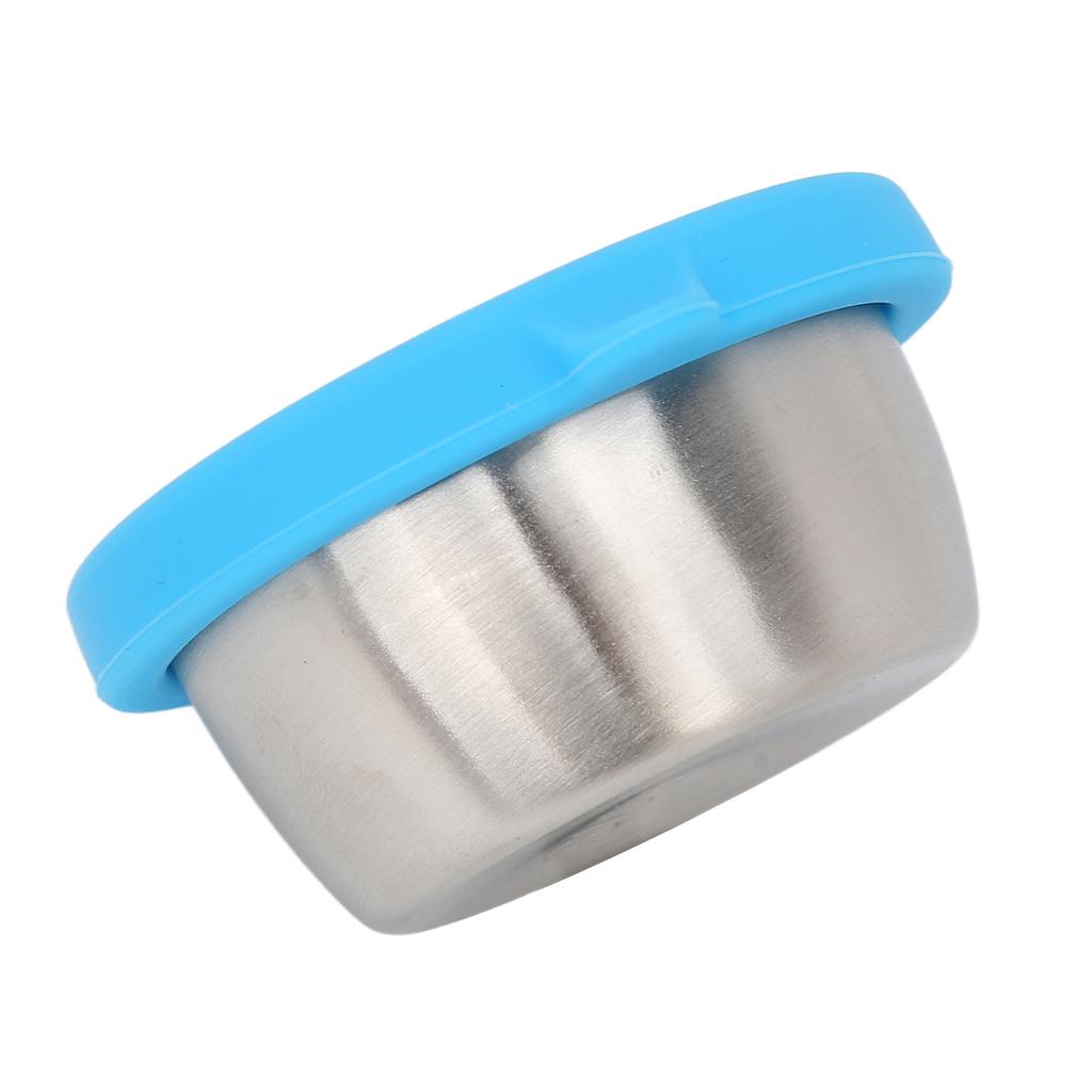 50ml Stainless Steel Condiment Containers Separate Proof Portable Small Dipping Sauce Cup with Lid for Beauty Salon