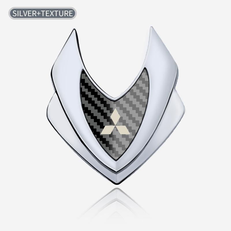 

Car Sticker Shield Shape Emblems Logo Decals For Mitsubishi Outlander Mirage Eclipse Cross Pajero Lancer Delica Triton RALLIART
