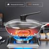 KOBACH 304 Stainless Steel Honeycomb Non-stick Wok