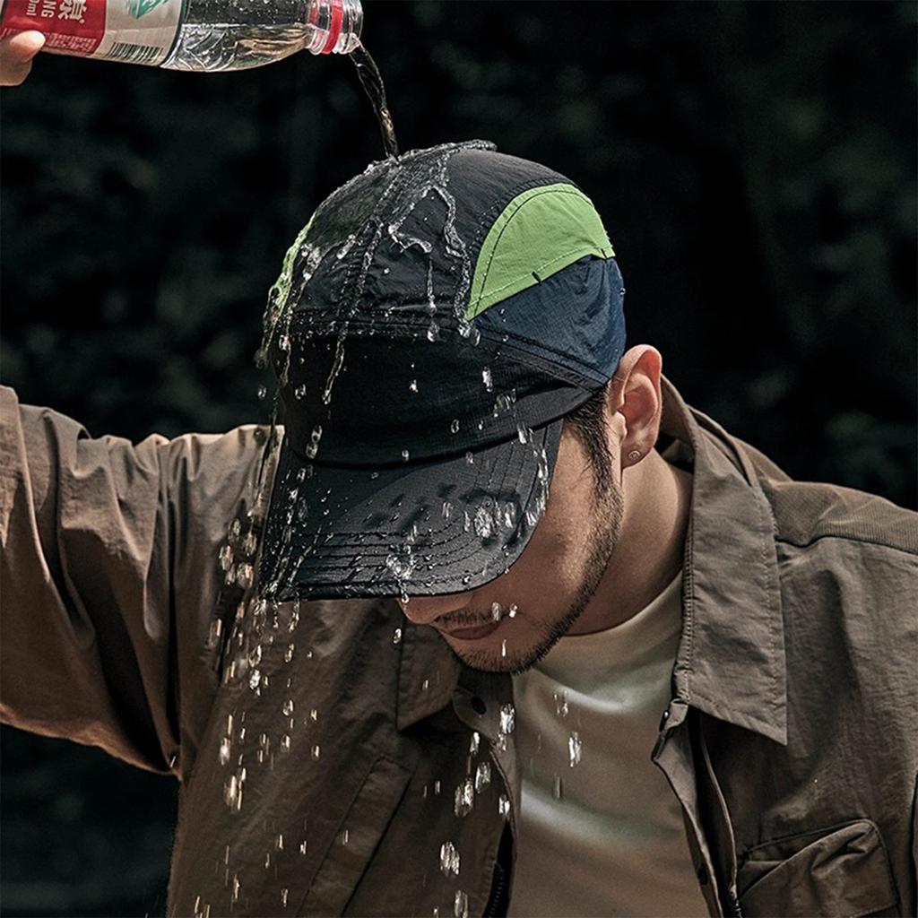 Unisex Quick Drying Baseball Cap, Outdoor Sports Hiking Cap, Thin Breathable Color Blocked Hat