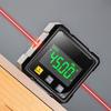 Digital Laser Angle Finder Protractor Tool, 4×90° High Accuracy Measuring Tool Large Led Display Magnetic Base, USB Rechargeable