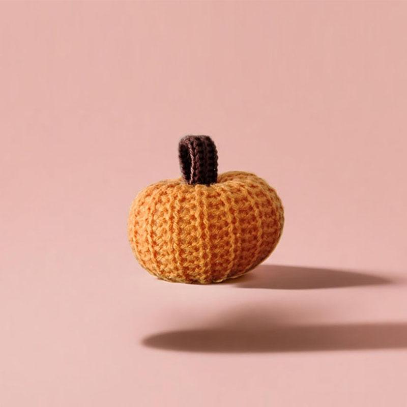 Halloween Gewebter Kürbis Türhänger - Herbstdekoration für die Veranda