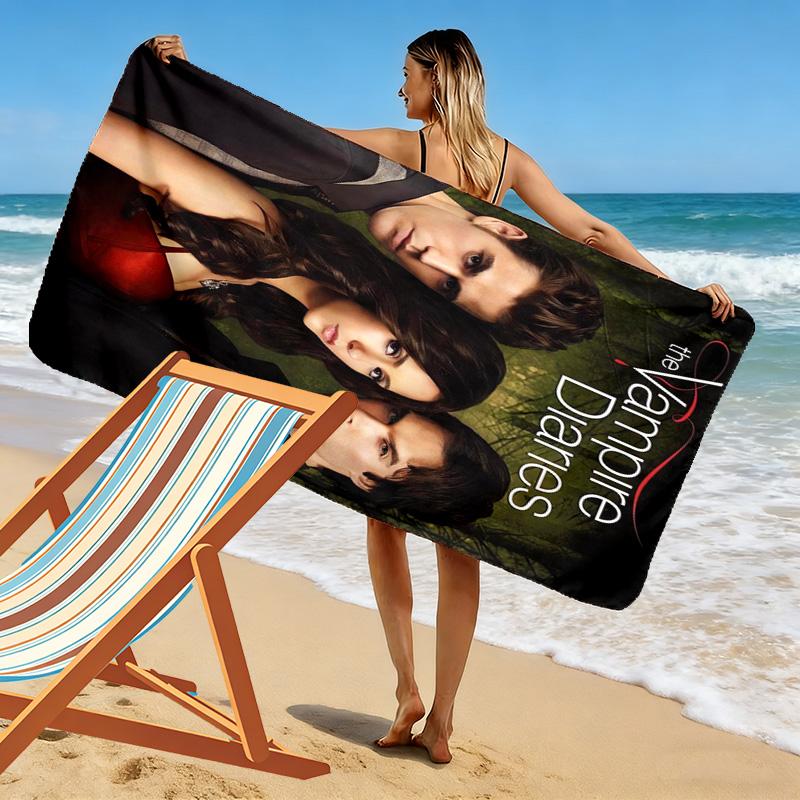 Supernatural Love Mystery Beach Towel Beach Soft Outdoor Pool Towel Seaside Swim Printing Comfort Beach Beach Towel