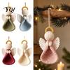 Hæklet Engel Sæt Ornament Sæt, DIY Charme Håndarbejde Kreativ Gave Håndlavede Hængende Dekorationer til Juletræ Hjem Fest Dekoration Helbredende Dekoration
