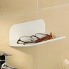1pc No-Drill Wall-Mounted Folding Shelf - Durable Plastic Foldable Storage Rack for Bathroom, Kitchen, Bedroom, Office Accessories
