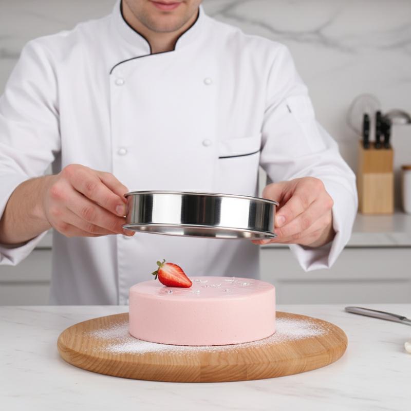 Hot Muffin Tart Rings Double Rolled Tart Ring Stainless Steel Muffin Rings Metal Round Ring Mold For Food Making Bakeware
