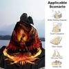 1pc Phoenix Printing Lightweight Flannel Blanket, Comfortable and Warm Blanket, for Camping Sofa Bed and Couch Office, Suitable for Gift Blan