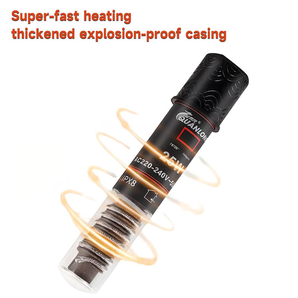 Mini Aquarium Heater Safe Shrimp/Turtle/Fish/Reptiles 27-26℃ Thermostat Aquarium Basking Heater Small Tank Heater