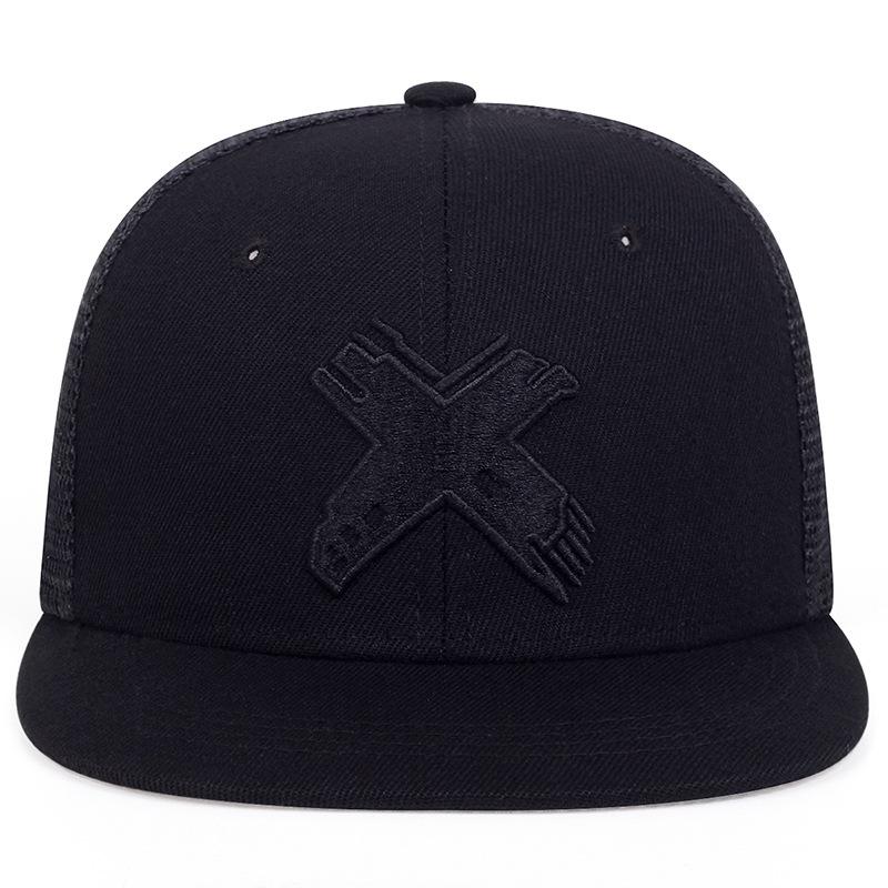Summer Men Mesh Baseball Cap Outdoor Sport X Letter Snapback Hat for Women Unisex Breathable Caps Hip Hop Trucker Hats