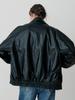 Le Studio Soft Gloss Leather Blouson (Bk)