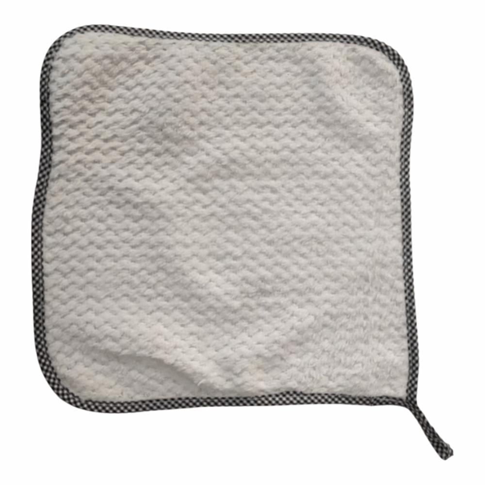 

10pcs Super Absorbent Kitchen Cleaning Cloth Microfiber Washing Dish Rags Household білий