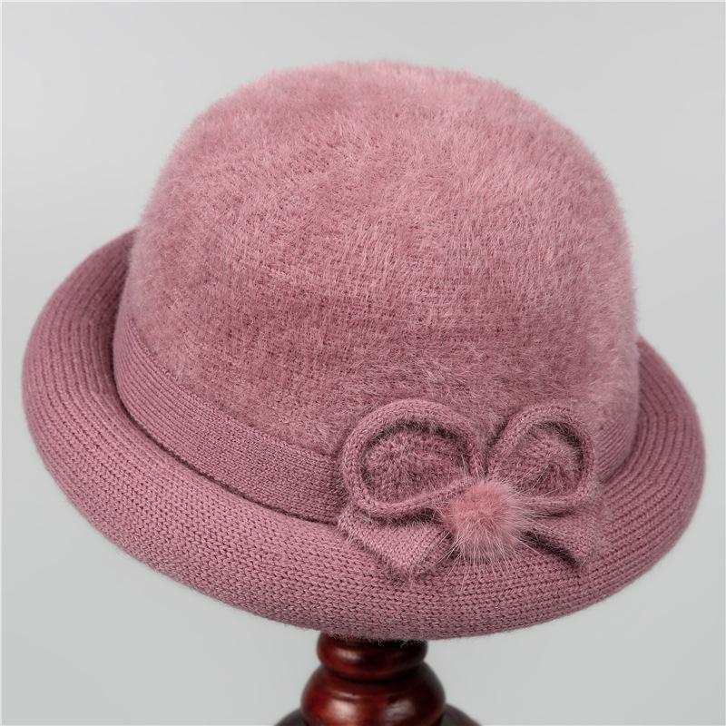 Damski wełniany melonik, modna czapka w stylu francuskim, ciepły dodatek zimowy, kapelusz dekoracyjny na specjalne okazje