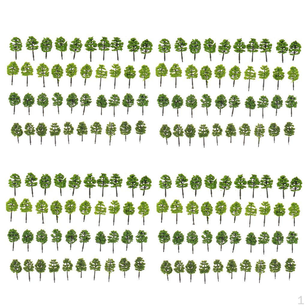 

160x Model Tree Layout Train Railway Diorama Landscape Scenery 1:250 Z Scale