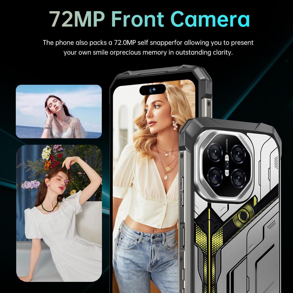 X27 Ultra Waterproof Smartphone - 16GB RAM + 1TB Storage, Large Screen