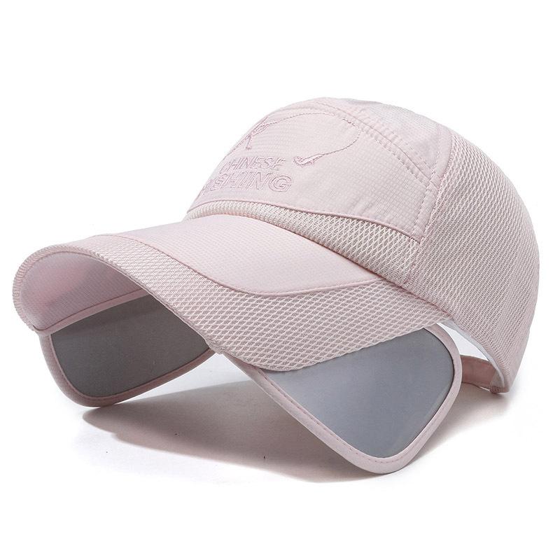Hat Men's Summer Brim Retractable Sun Hat Women's Sunscreen Fishing Cold Hat Korean Sun Hat Outdoor Baseball Cap