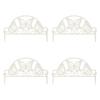 4x Decorative Garden Fences Animal Barrier Fence Butterfly Decor Pet Border Picket for