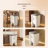 Large 30L Outdoor Kitchen Trash Can with Pedal and Lid