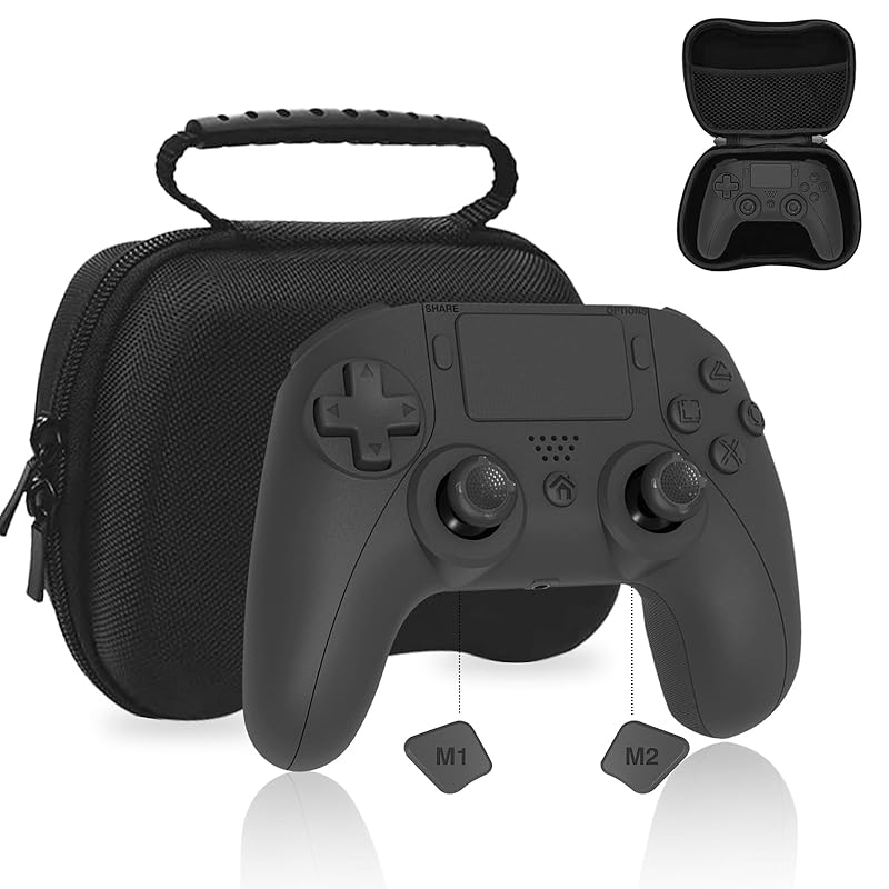 

Controller for PS4 Wireless [New - Lwuckbarrt] PS4 wireless controller Bluetooth connection 1000mAh No delay With continuous fire function Macro