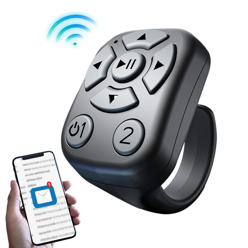 Wireless Fingertip Remote Control Ring Blue Tooth Scroller Page Turner Clicker For Phone Selfie Button Mobiles Controller