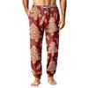 Men's Christmas Printed Pajama Pants Warm Pants for Winter