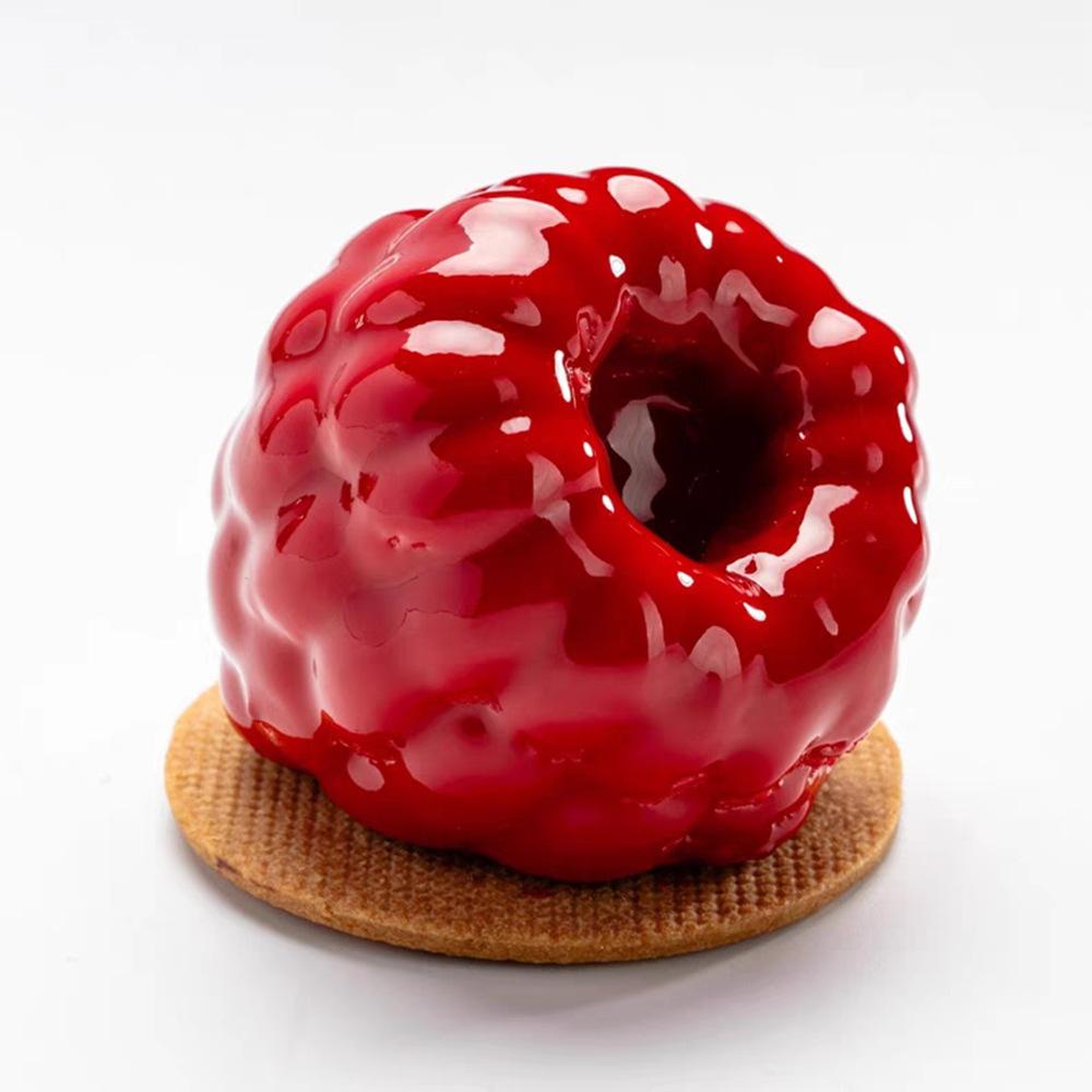 1 Pezzo 6 pollici Grande Lampone Mousse al Lampone Stampo per Torta Stampo in Silicone Cottura Cioccolato Flip Caramella Stampo per Gelatina