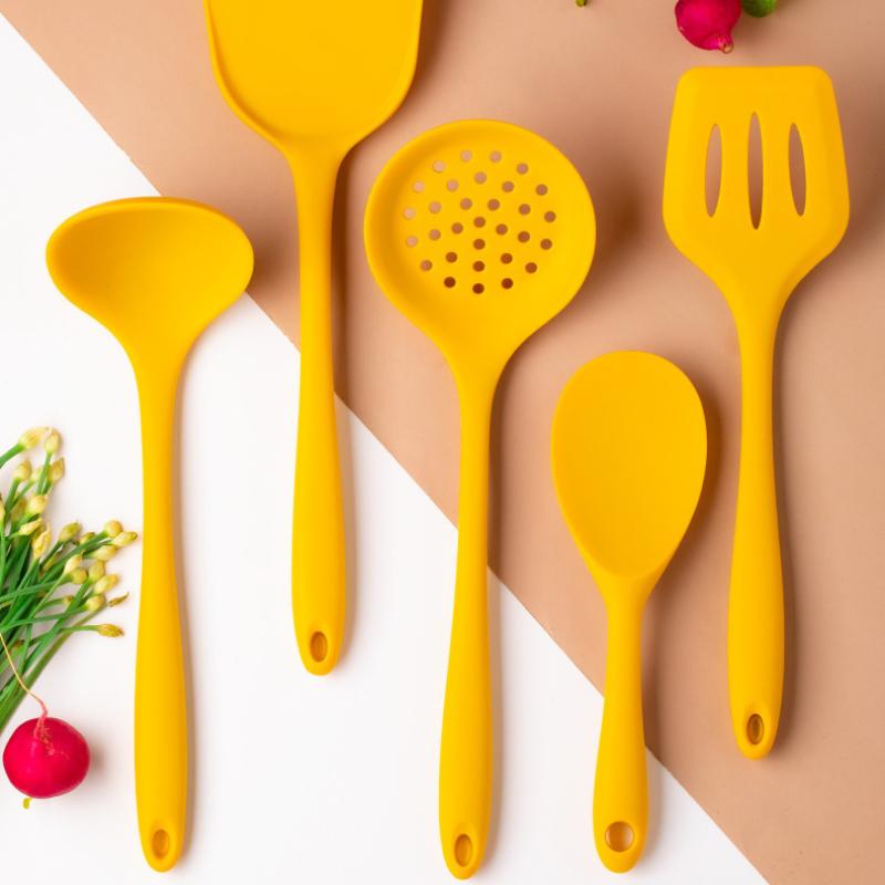 Silicone Kitchenware Cooking Utensils Set Non-stick Cookware Heat Resistant Spatula Shovel Rice Spoon Kitchen Cooking Tool Set