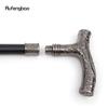 Silver Wolf Head Flower Totem Relief Walking Cane Fashion Walking Stick Gentleman Crosier Knob Walking Stick 93cm
