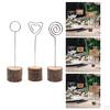 Wooden Card Table Number Stands for Decorations. Pack of 10
