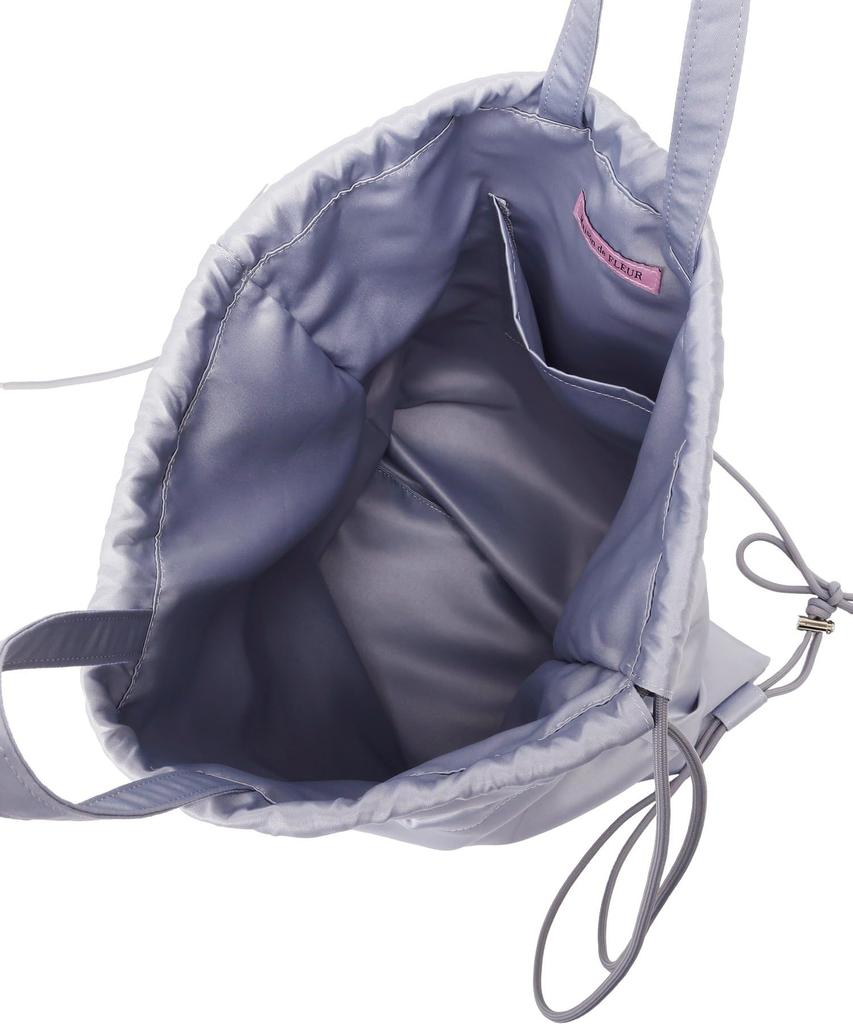 Maison de FLEUR Gathered Ribbon Size F Knapsack, Gray,