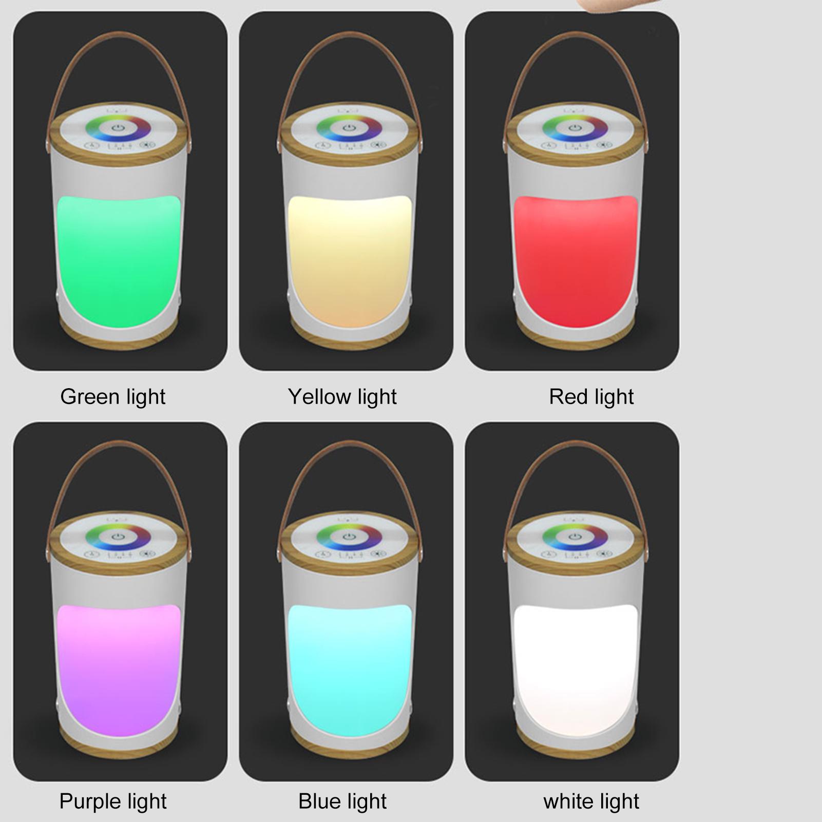 

Светодиодная настольная лампа RGB с цветным сенсорным управлением, атмосферный светильник с таймером, портативный, с регулируемой яркостью, подходит