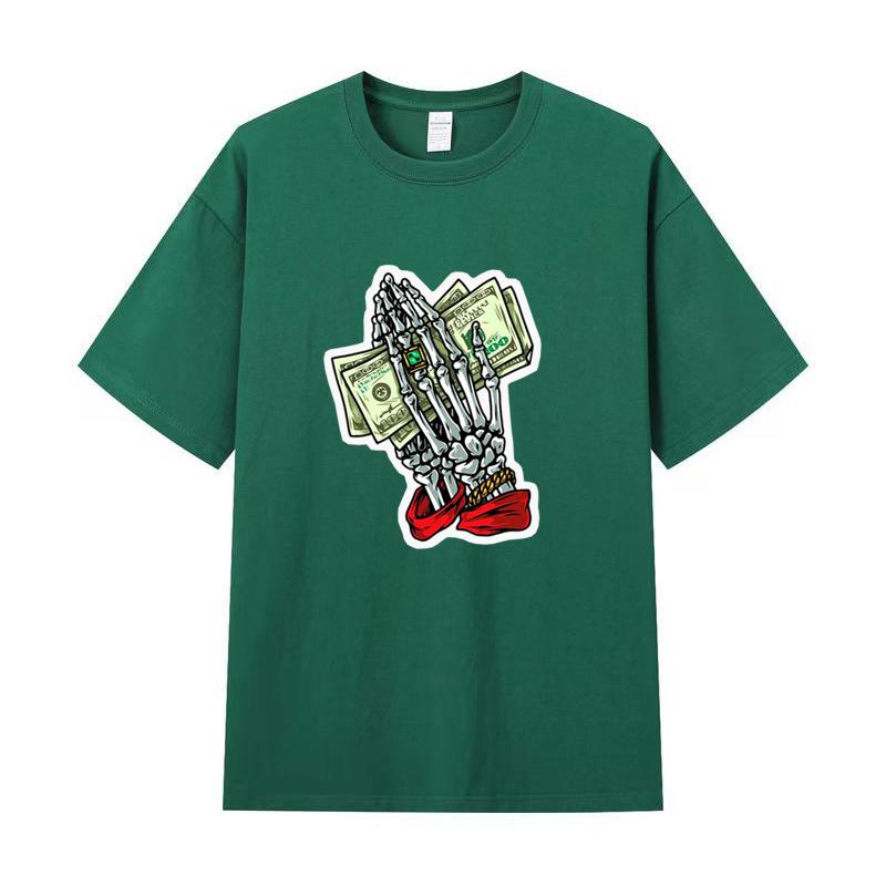 Tricou de vară pentru bărbați Tricou imprimat cu mâneci scurte din bumbac de înaltă calitate Tricou pentru femei Cămașă sport la modă Top de jogging casual