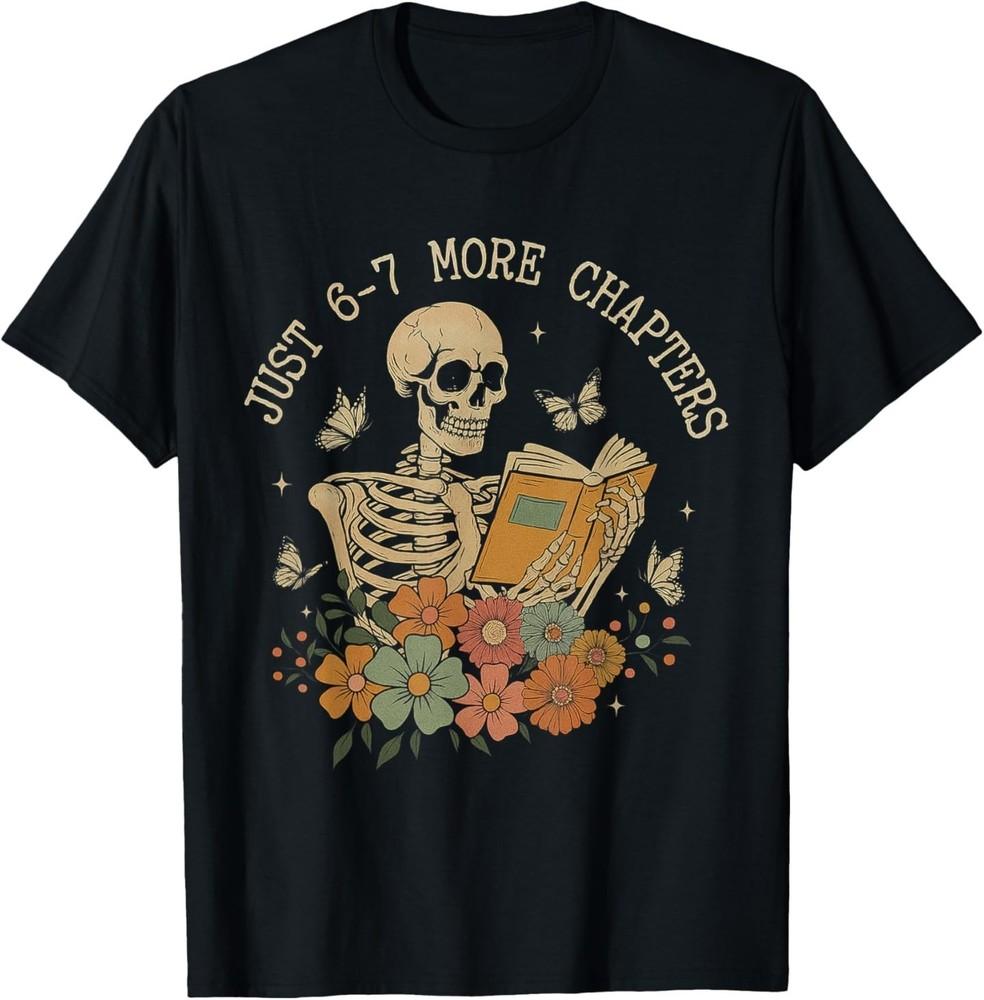 

Funny Halloween Skeleton Reading Book 67 Memes T-Shirt M
