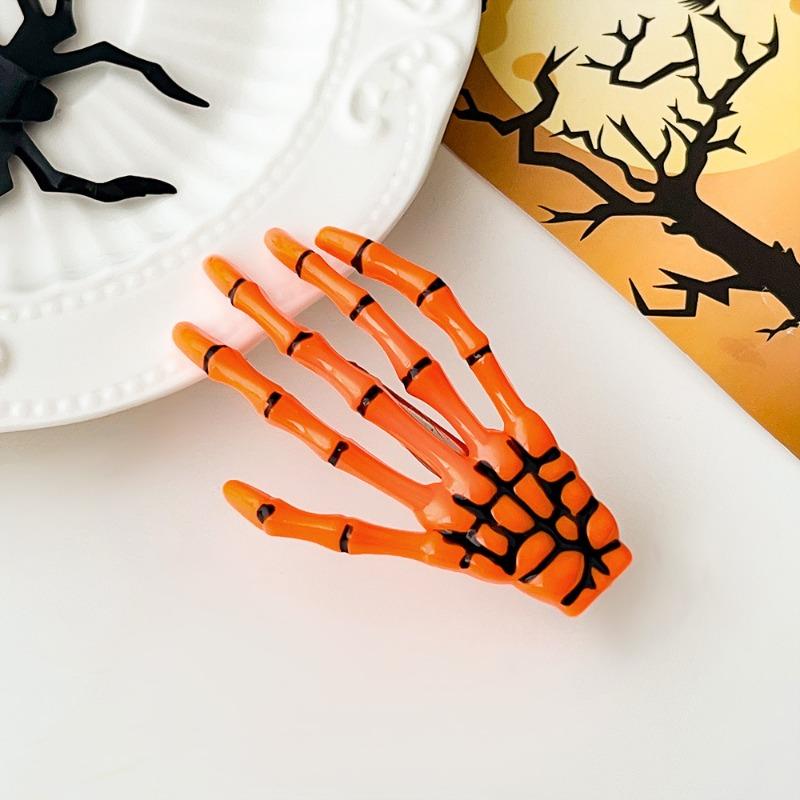 Halloween Κρανίο Harajuku Οστό Χεριού Κλιπ Μαλλιών Πλαϊνό Κλιπ Εορταστική Ατμόσφαιρα Χέρι Φαντάσματος Κλιπ Κορυφής Αξεσουάρ Μαλλιών