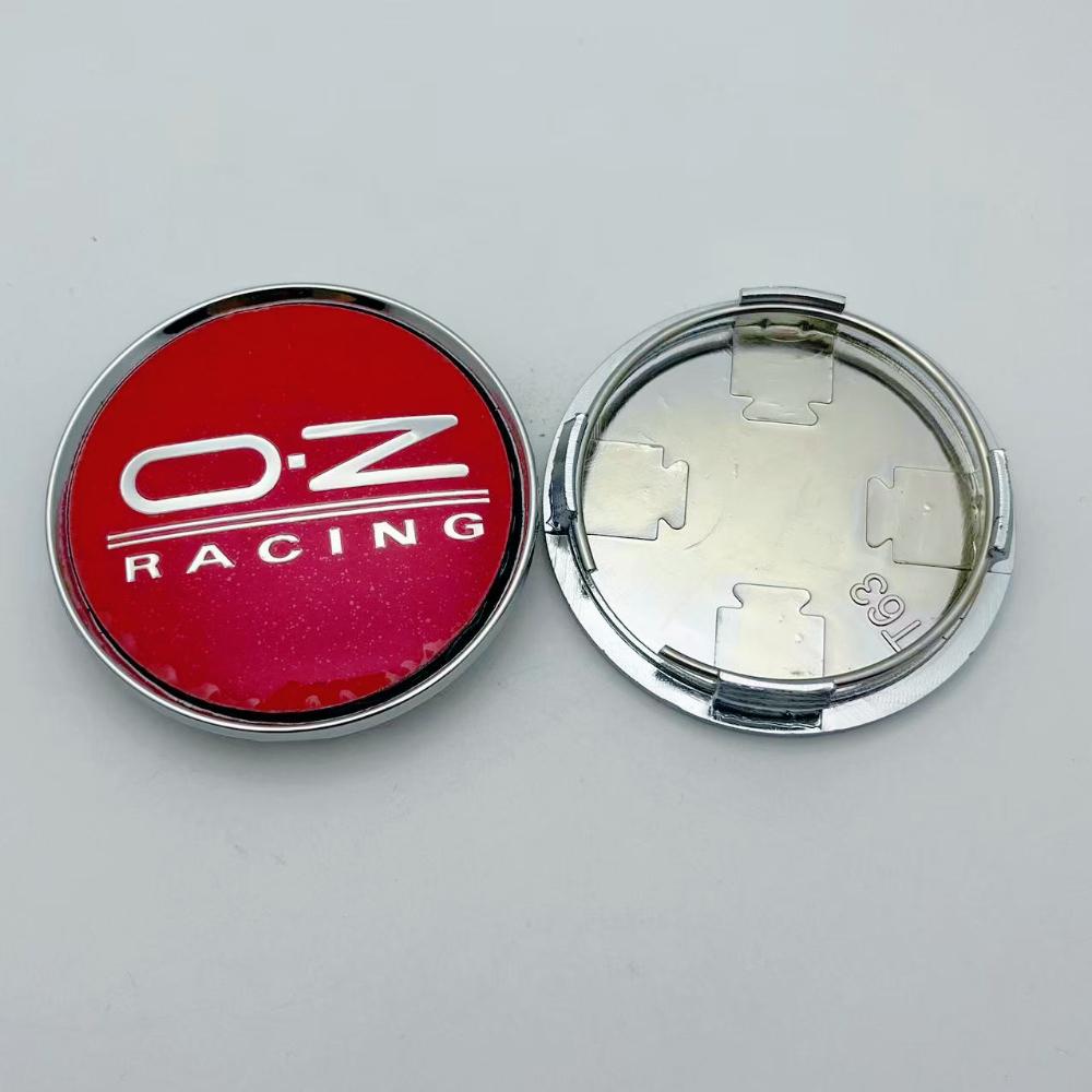 4pcs 63mm 58mm OZ O.Z Racing Logo Emblem Badge Car Wheel Center Cap Wheel Hubcap Rims Dust Cover M592 Car Styling Accessories