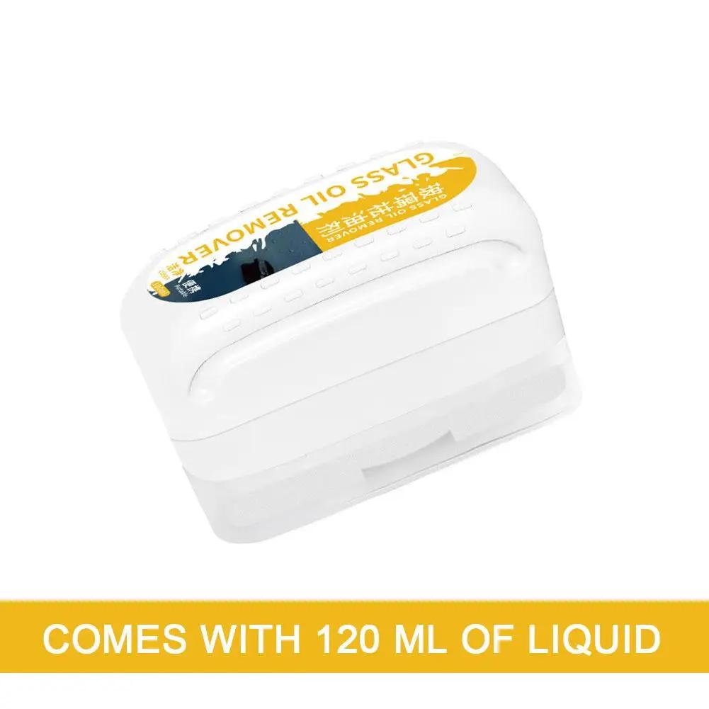 

Очиститель масляной пленки для автомобиля Крем для очистки стекол автомобиля 100 мл Масляная кисть Средство для удаления пленки и воды Удаление пятен с автомобиля Средство для удаления накипи со стекла Вода для очистки Q3p8 белый